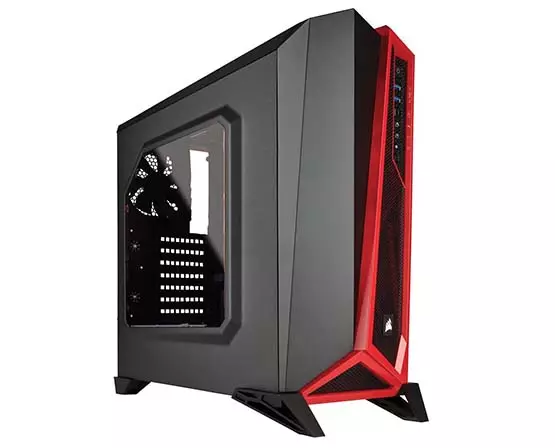 Corsair SPEC-ALPHA Tower Gaming Case- Red