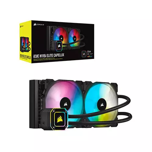 Corsair iCue H115i Elite Capellix 280mm All in One Liquid CPU Cooler