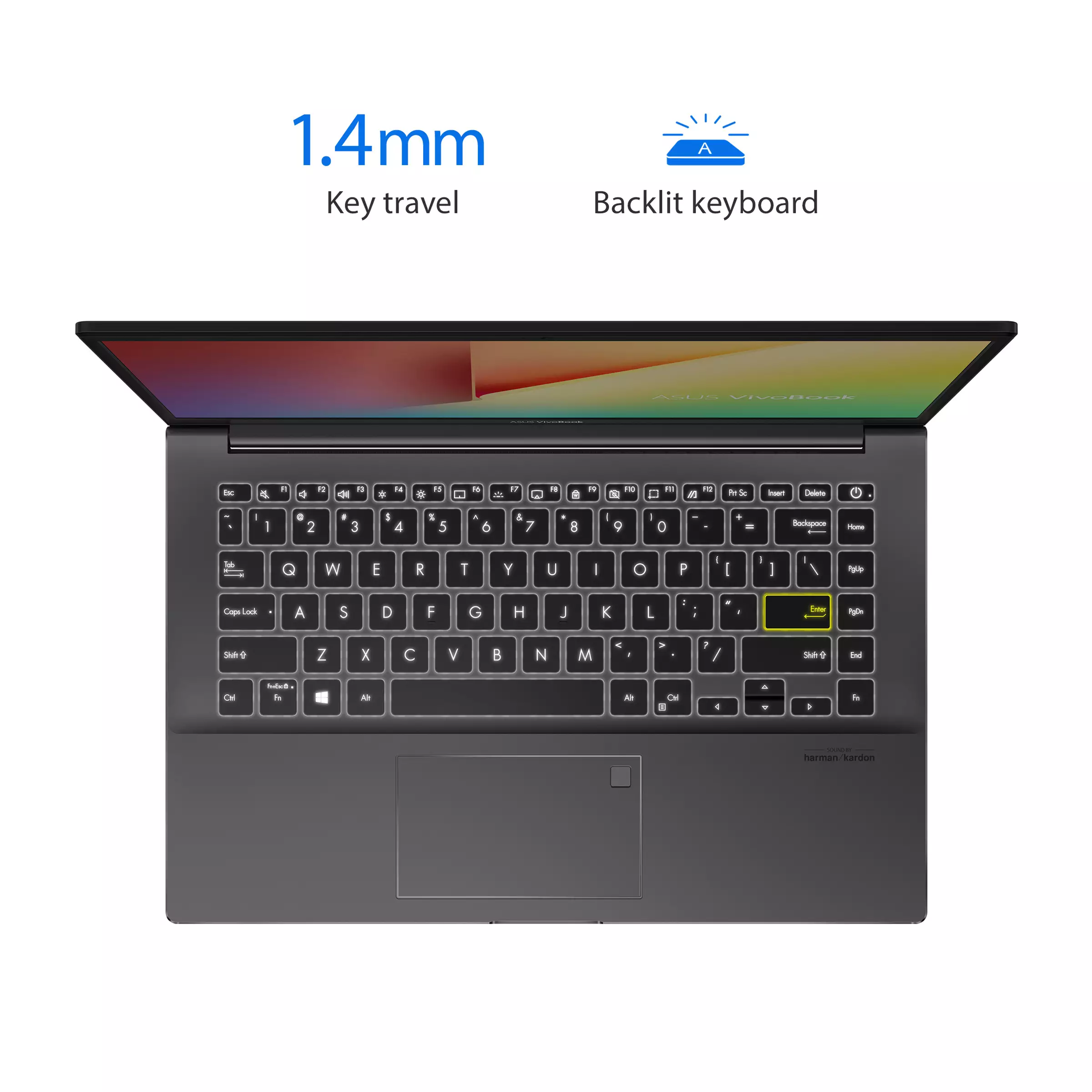 Asus VivoBook S14 S433EA 14-Inch Full HD LED Display Core i5 11th Gen 8GB RAM 512GB SSD Laptop (Indie Black) - 2