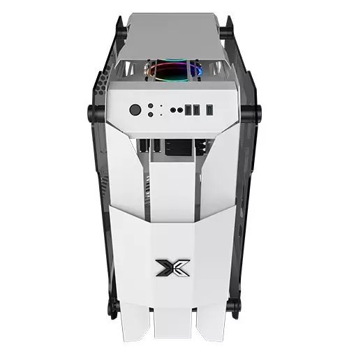 Xigmatek X7 Tempered Glass Super Tower E-ATX Gaming Case (White) - 2