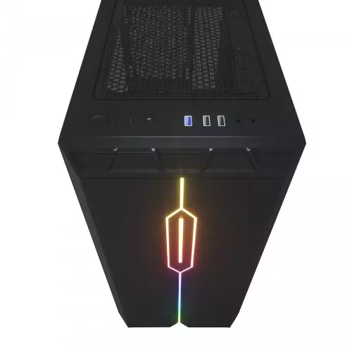 Aigo DarkFlash DLM23 Mini Tower Tempered Glass Micro-ATX Case - 3