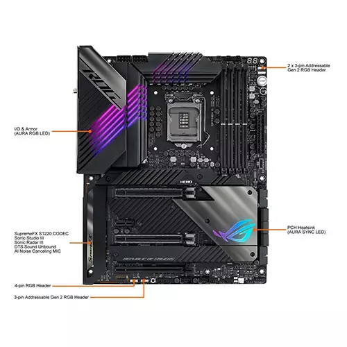 ASUS ROG Maximus XIII Hero INTEL Z590 LGA 1200 ATX MOTHERBOARD - 1