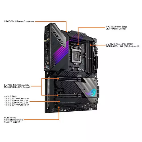 ASUS ROG Maximus XIII Hero INTEL Z590 LGA 1200 ATX MOTHERBOARD - 2