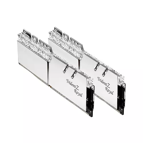 G.SKILL Trident Z Royal Series 32GB (2x16GB) 3200MHz RGB Silver DDR4 RAM