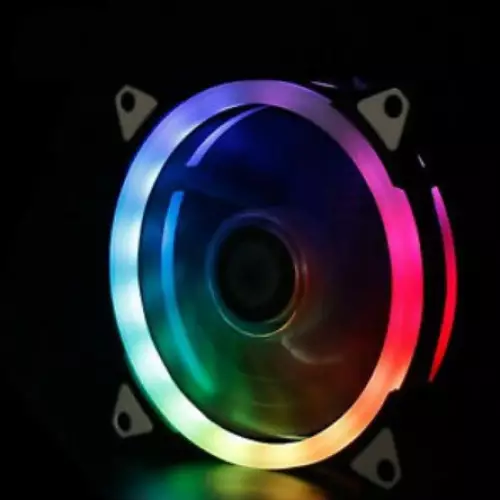 HXHF RGB 4 in 1 120mm Case Cooling Fan - 1