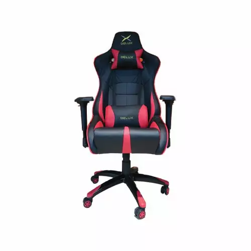 DELUX DC-R01 STEEL FRAME GAMING CHAIR (Red)