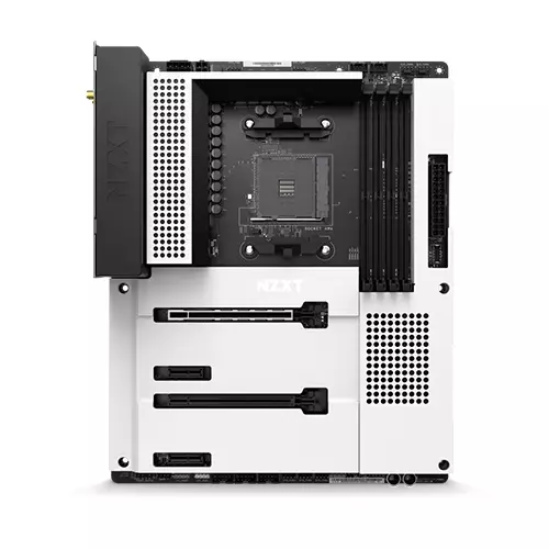 NZXT B550 N7 Matte White AM4 ATX Gaming Motherboard - 1