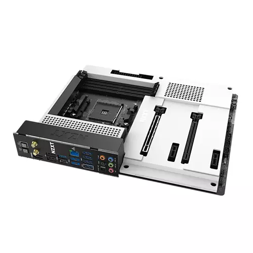 NZXT B550 N7 Matte White AM4 ATX Gaming Motherboard - 3