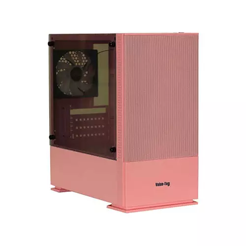 Value Top VT-B701-P Mini Tower Micro-ATX Gaming Case (Pink) - 1