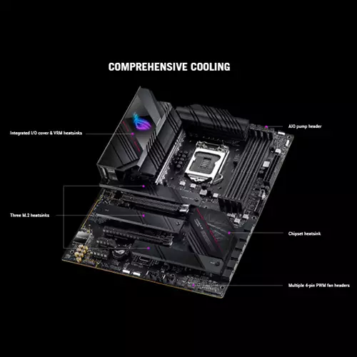 ASUS ROG STRIX B560-E GAMING WIFI LGA 1200 ATX Gaming Motherboard - 1