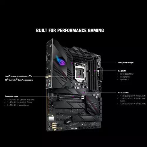 ASUS ROG STRIX B560-E GAMING WIFI LGA 1200 ATX Gaming Motherboard - 4