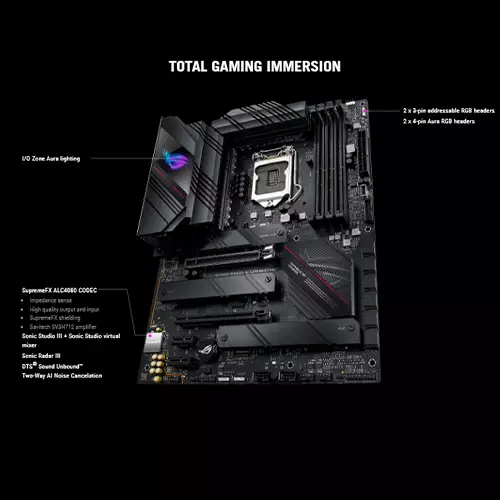 ASUS ROG STRIX B560-E GAMING WIFI LGA 1200 ATX Gaming Motherboard - 5