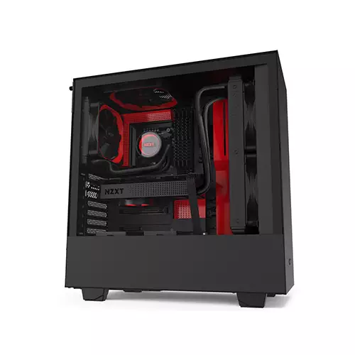 NZXT H510 COMPACT MID TOWER CASE (Black/Red)