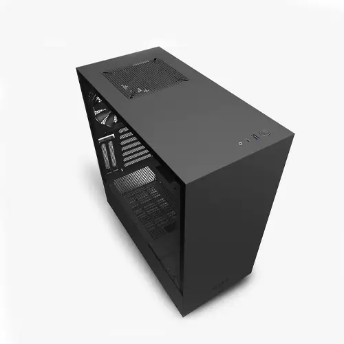 NZXT H510i Compact Mid-Tower RGB Gaming Case (Black/Black) - 1