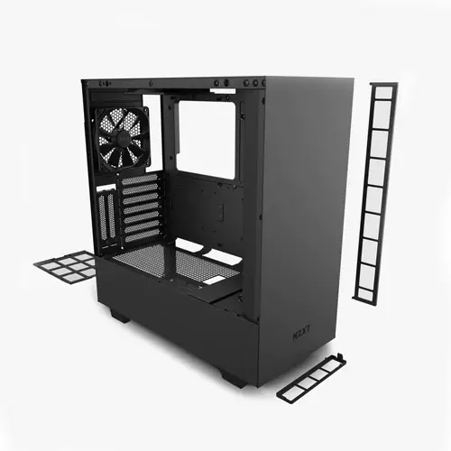 NZXT H510i Compact Mid-Tower RGB Gaming Case (Black/Black) - 3