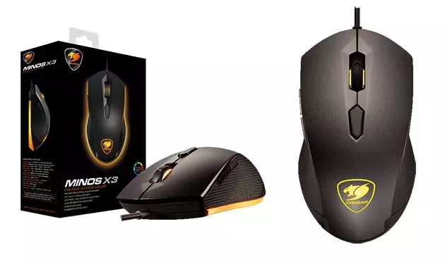 Cougar Minos X3 Optical Gaming Mouse Ergonomic USB Wired Mice for Gamers