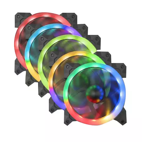 Redragon GC-F009 RGB 3 in 1 Case Cooling Fan with remote control - 2