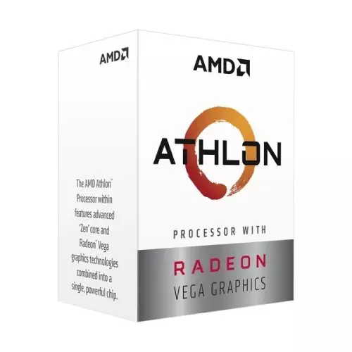 AMD Athlon 3000G 2 Core 4 Thread AM4 Processor with Radeon Vega 3 Graphics - 1