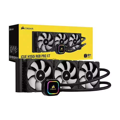 Corsair iCUE H150i RGB PRO XT Liquid CPU Cooler - 3