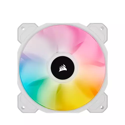 Corsair iCUE SP120 RGB ELITE Performance 120mm White PWM White Fan(Triple Pack) - 1