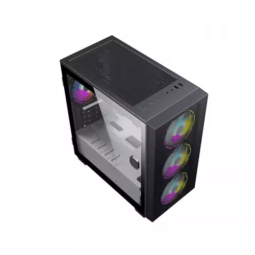 MaxGreen A667BK Mini Mesh Micro ATX Case - 1