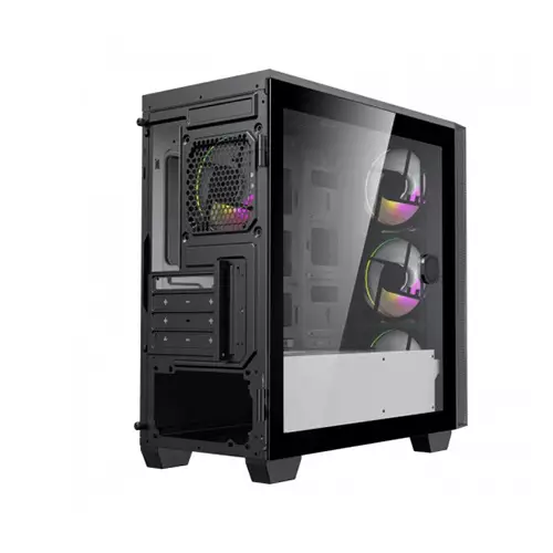 MaxGreen A667BK Mini Mesh Micro ATX Case - 3