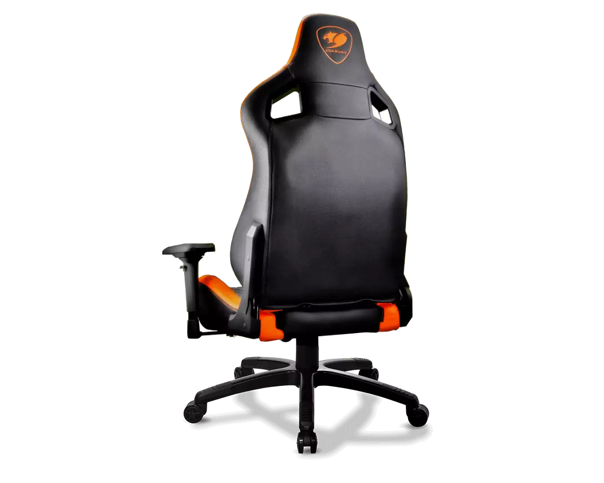 Cougar Armor s Orange Premium Breathable PVC Leather Gaming Chair - 1