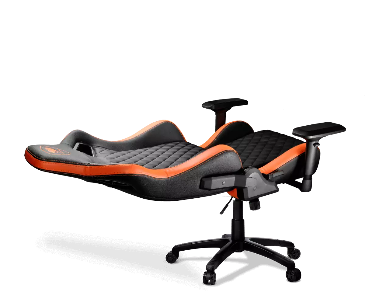 Cougar Armor s Orange Premium Breathable PVC Leather Gaming Chair - 2
