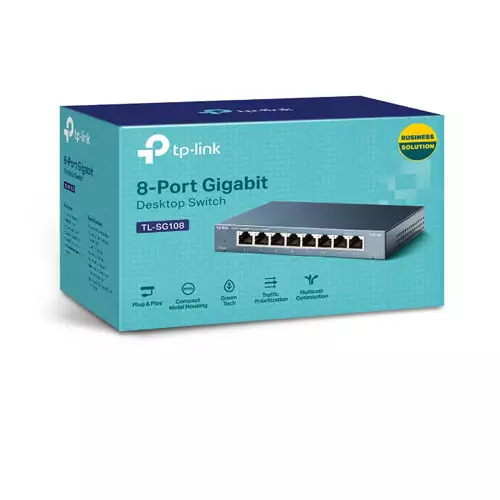 TP-Link TL-SG108 V5 Switch 8-Port  Desktop - 1