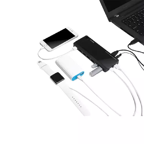 TP-LINK UH720 USB 3.0 7-Port Hub with 2 Charging Ports - 1