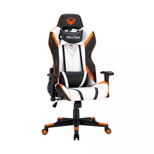 Meetion MT-CHR15 180 Degree Adjustable Backrest E-Sport Gaming Chair(White)-gallery-1
