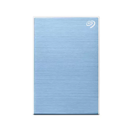 Seagate One Touch 5 TB External Hard Drive With Password (Blue)