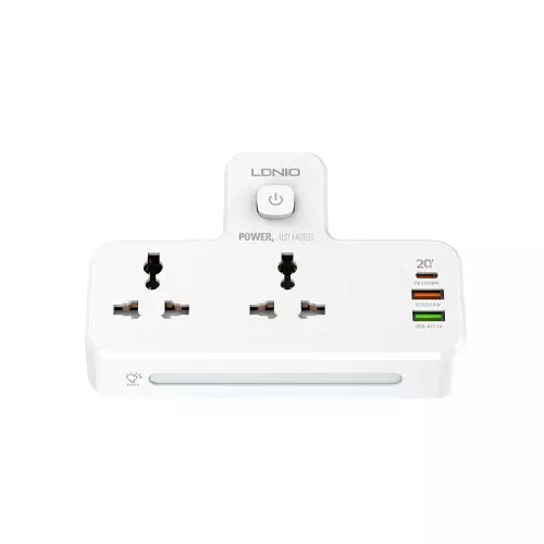 LDNIO SC2311 20W 2 Port with 2 USB and 1 USB-C PD & QC3.0 EU Charger Power Strip
