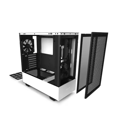 NZXT H510 Flow Compact Mid-tower Case (white) - 2