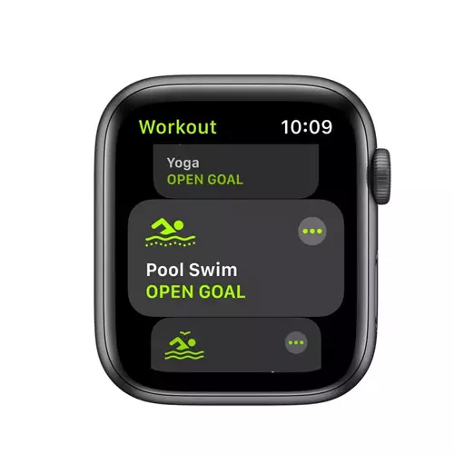Apple Watch SE A2352 44mm GPS Space Gray Aluminum Sport Band (Black)-1