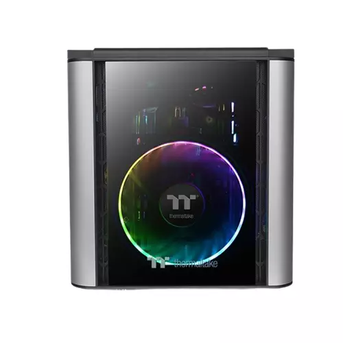 Thermaltake Level 20 VT 4x Tempered Glass Side Window Micro Tower Black Desktop Case - 1