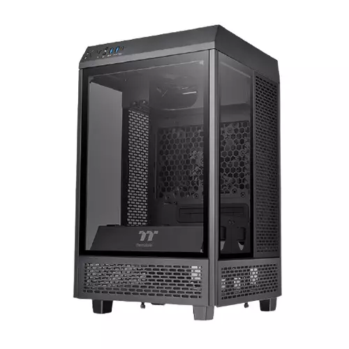 Thermaltake Tower 100 mini Black Edition Tempered Glass Mini Tower Desktop Casing - 1