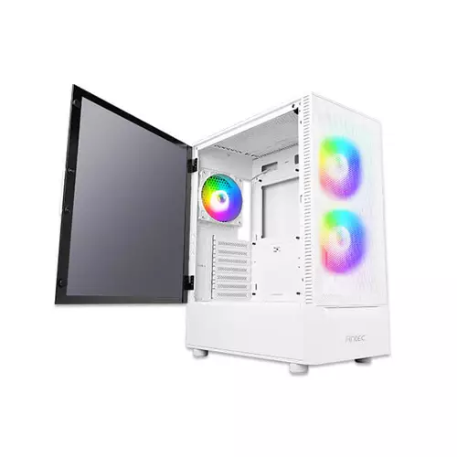 Antec NX410 Mid Tower ARGB Gaming Case (white)