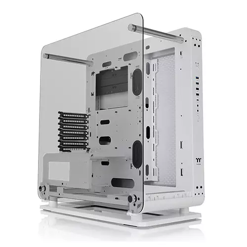 Thermaltake Core P6 Snow Tempered Glass ATX Mid Tower Computer Casing - 1