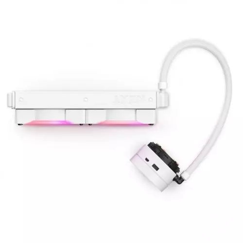 NZXT Kraken X53 RGB 240mm All in One Liquid CPU Cooler (White) - 1