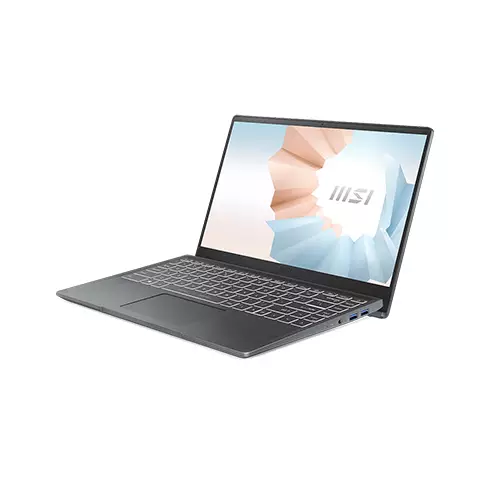 MSI Modern 14 B5M 14 inch FHD IPS Display Ryzen 5 5500U 8GB Ram 512GB SSD Aluminum Chassis Laptop-1