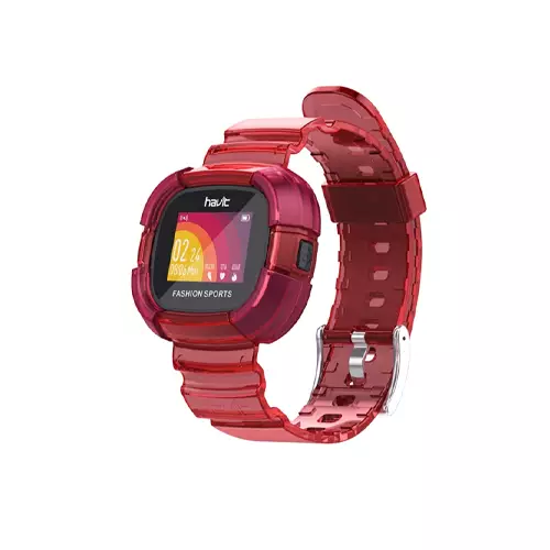 HAVIT M90 Smart Watch with Replaceable Colorful Transparent Strap - 1