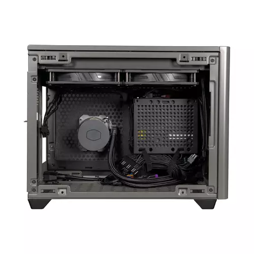 COOLER MASTER NR200P MAX MINI TOWER PC CASE WITH 850W PSU & 280MM AIO LIQUID COOLER -BLACK - 1
