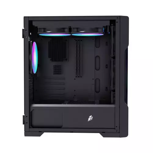 1stPlayer T3 Mesh m-ATX Gaming Case (Black) - 1