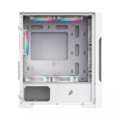 1stPlayer T3 Mesh m-ATX Gaming Case (White)-1