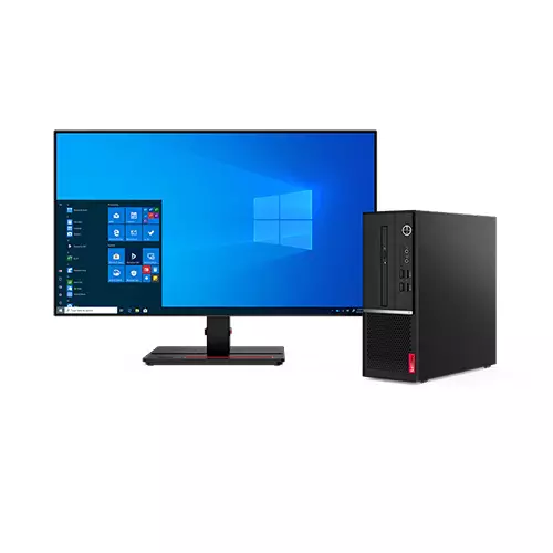 Lenovo V50s Core i5 10th Gen 4GB RAM 1TB HDD Brand PC with 19.5 inch LED Monitor