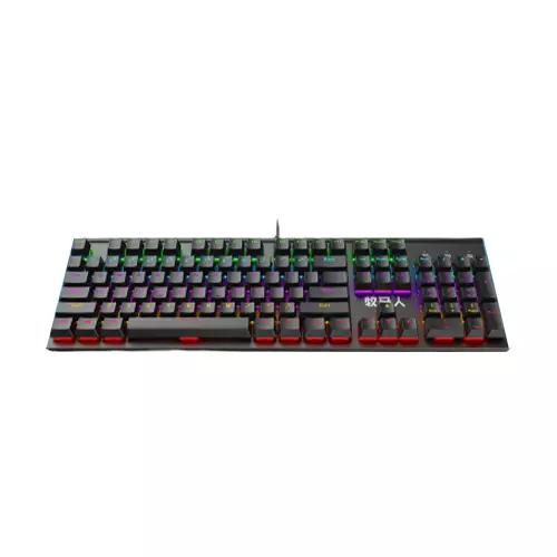 Mumre Wrangler K100 Rainbow RGB Mechanical Keyboard Black (Brown Switch) - 2