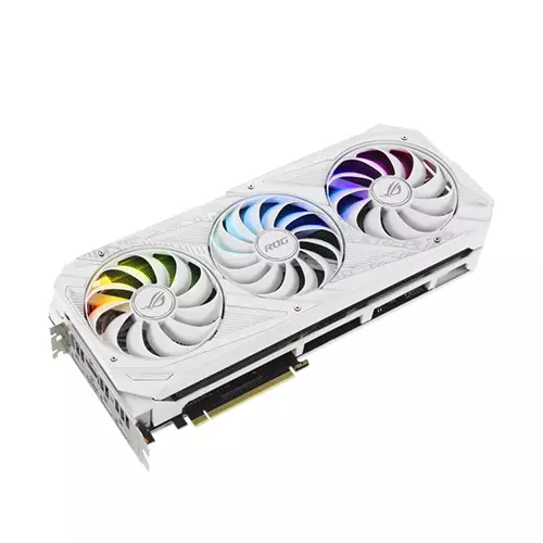 ASUS ROG STRIX GEFORCE RTX 3070 V2 WHITE OC EDITION 8GB GDDR6 GRAPHICS CARD - 2