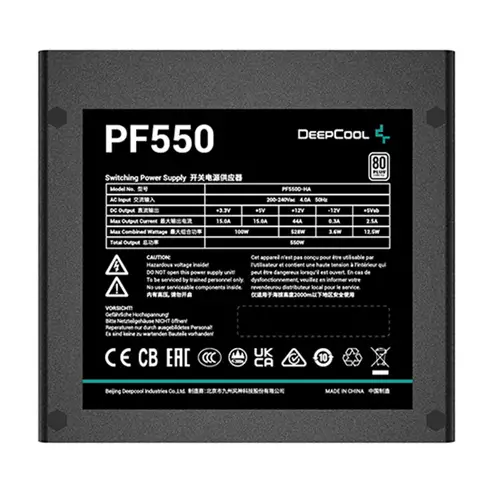 DEEPCOOL PF550 550W PF SERIES 80 PLUS POWER SUPPLY - 2