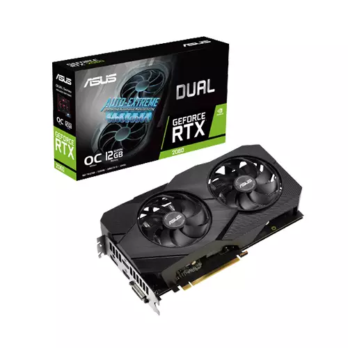 Asus Dual GeForce RTX 2060 EVO OC Edition 12GB GDDR6 Graphics Card